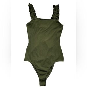 Le Lis Olive Green Bodysuit